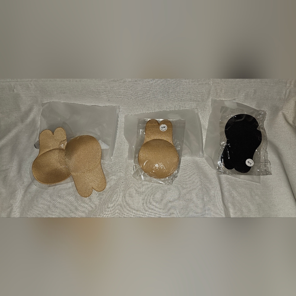 Gold & Black Adhesive Bra Inserts